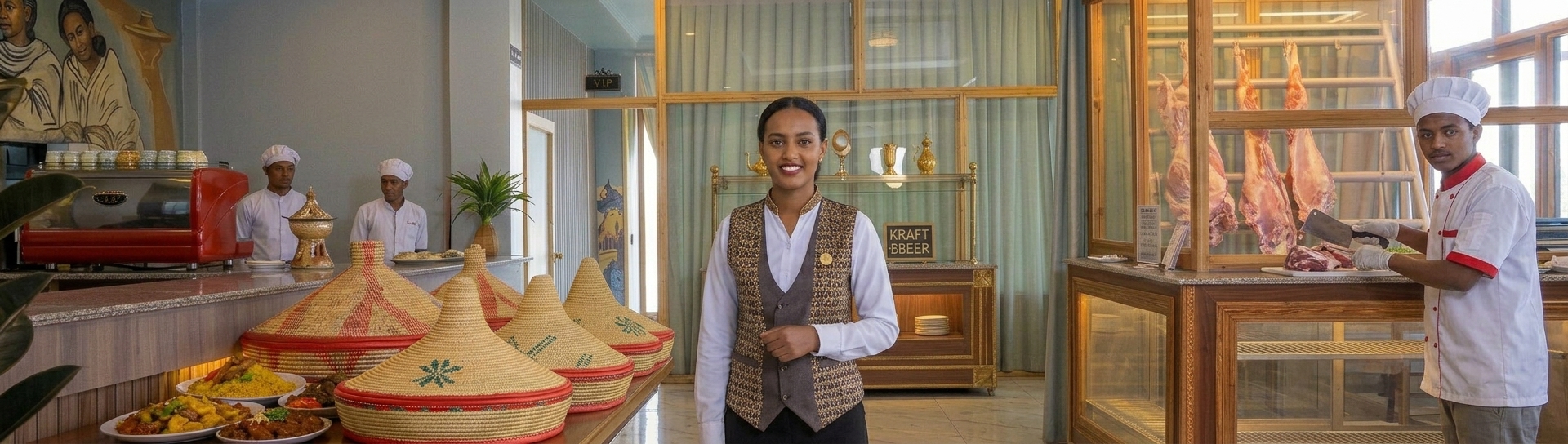 ጥራት ያለዉ የበግ ስጋ ካማረዎ ቪስታ ሬስቶራንት እና ካፌ ብቅ ይበሉ