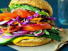Vegetable Burger/የአትክልት በርገር